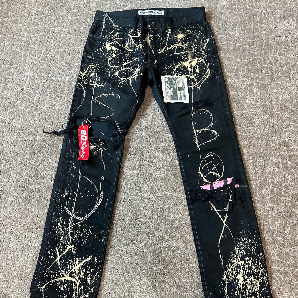 ONE OF A KIND Customized Punk Jeans!